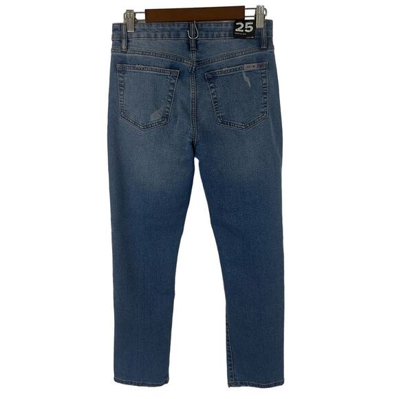 JOE'S JEANS TOMBOY DISTRESSED SLIM CROP JEANS IN BIBIANA‎ NWT WOMEN'S SIZE 25 - Picture 3 of 16